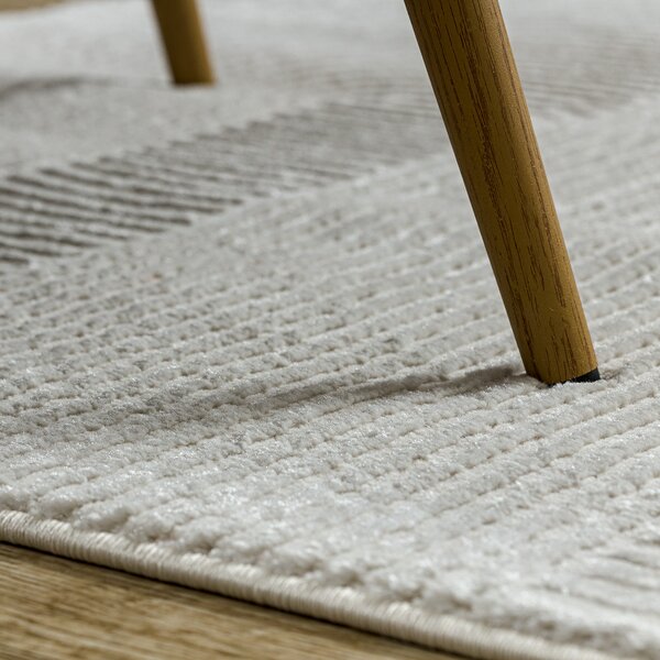 Dywany Łuszczów, Kusový koberec Balance 9086 cream, 80x150, biela, obývacia izba