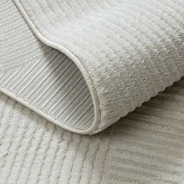 Dywany Łuszczów, Kusový koberec Balance 9086 cream, 80x150, biela, obývacia izba