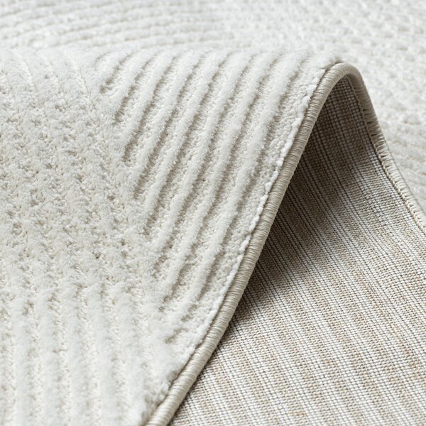 Dywany Łuszczów , Kusový koberec Balance 0194 cream, 80x150, biela, obývacia izba