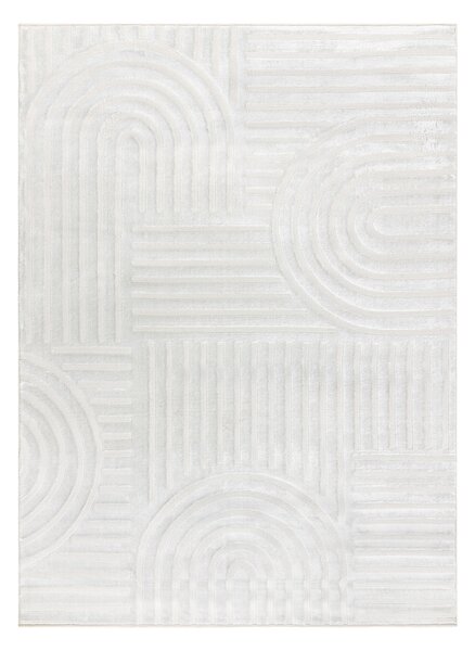 Dywany Łuszczów , Kusový koberec Balance 1918 cream, 80x150, biela, obývacia izba