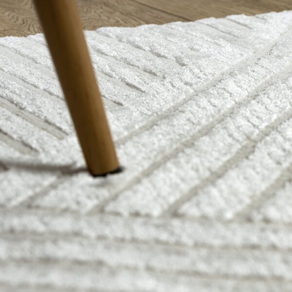 Dywany Łuszczów , Kusový koberec Balance 1503 cream, 80x150, biela, obývacia izba