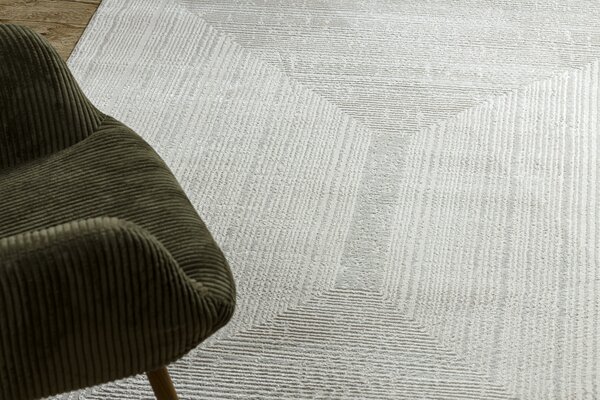 Dywany Łuszczów , Kusový koberec Balance 8788 cream, 80x150, biela, obývacia izba