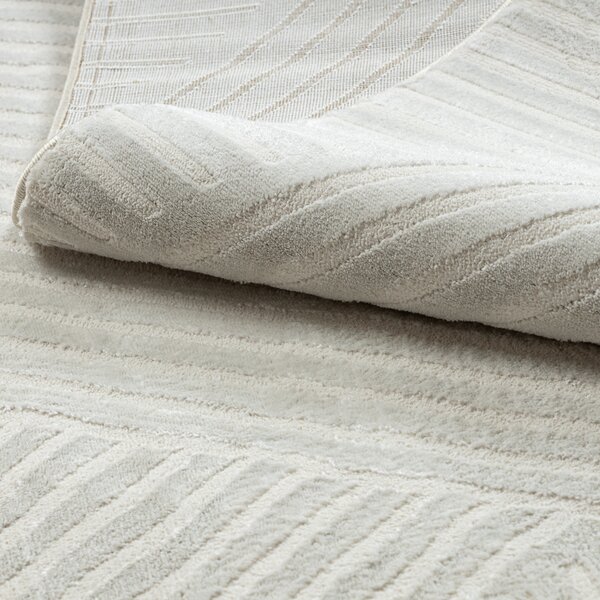 Dywany Łuszczów , Kusový koberec Balance 1503 cream, 80x150, biela, obývacia izba