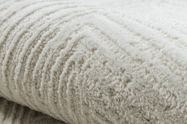 Dywany Łuszczów , Kusový koberec Balance 8788 cream, 80x150, biela, obývacia izba