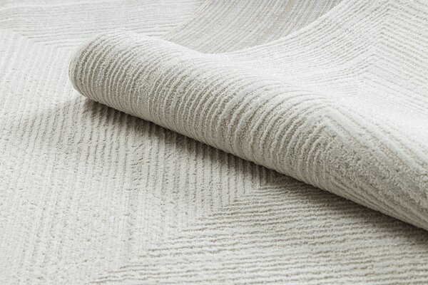 Dywany Łuszczów , Kusový koberec Balance 8788 cream, 80x150, biela, obývacia izba