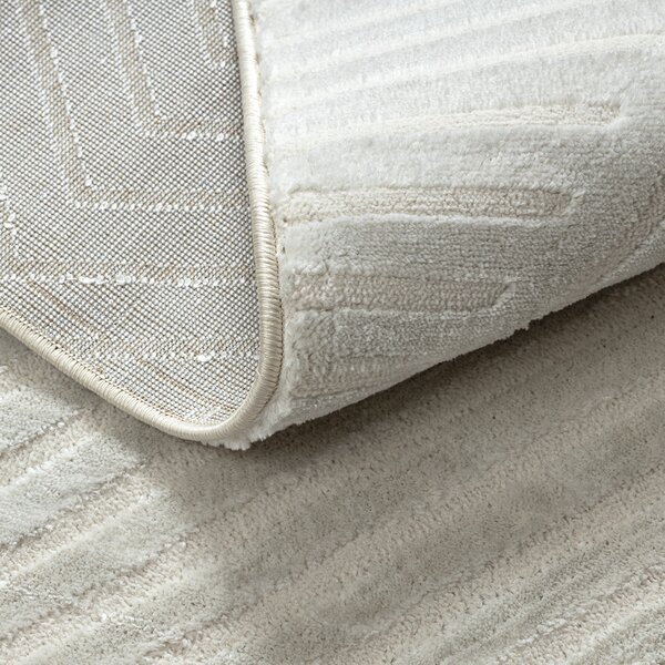 Dywany Łuszczów , Kusový koberec Balance 1503 cream, 80x150, biela, obývacia izba