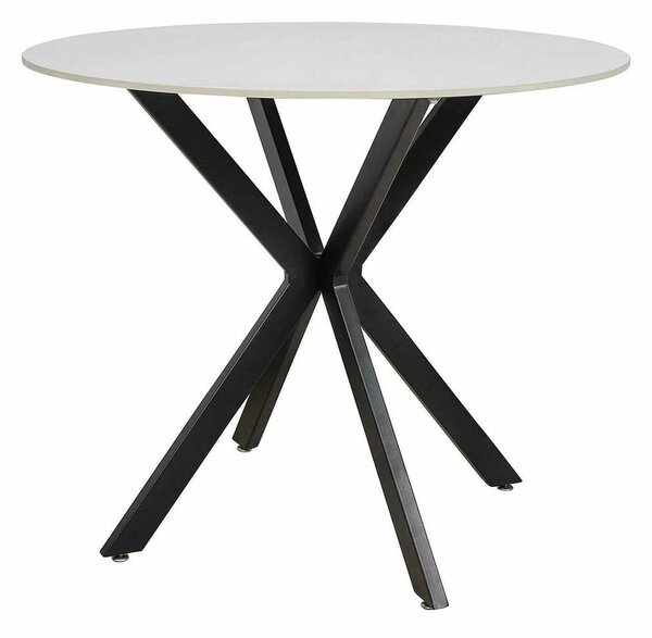 Jedálenský stôl Talia 90 cm, mramor / čierna