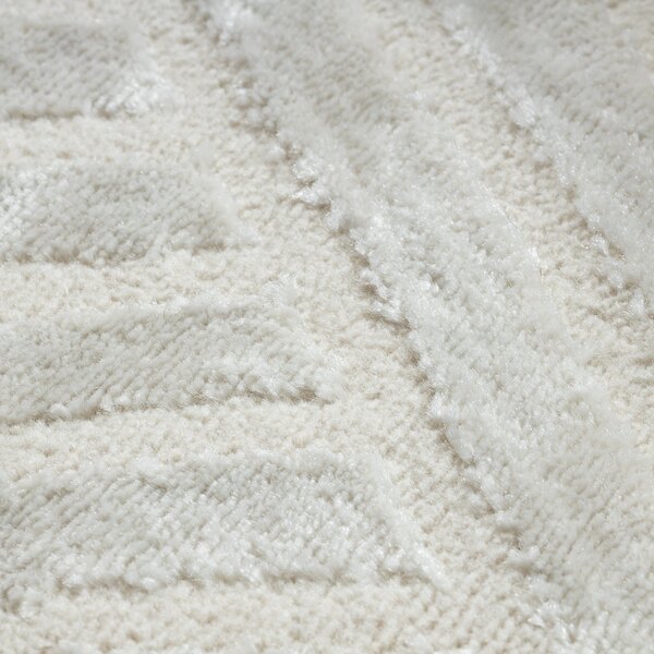 Dywany Łuszczów , Kusový koberec Balance 1503 cream, 80x150, biela, obývacia izba