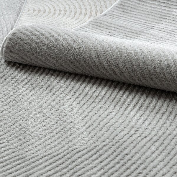 Dywany Łuszczów , Kusový koberec Balance 0194 grey, 80x150, šedá, obývacia izba