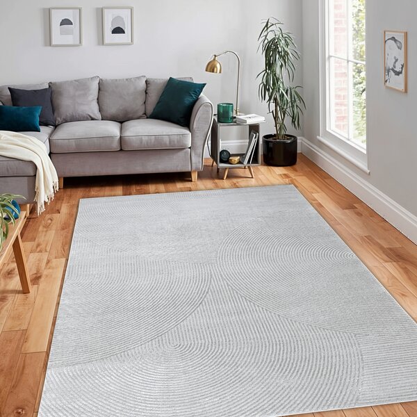 Dywany Łuszczów , Kusový koberec Balance 0194 grey, 80x150, šedá, obývacia izba