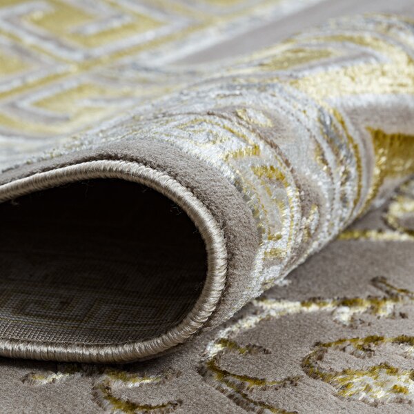 Dywany Łuszczów , Kusový koberec Bliss Z160AZ147 beige/gold, 120x170, béžová, kancelária