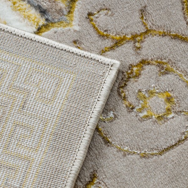 Dywany Łuszczów , Kusový koberec Bliss Z160AZ147 beige/gold, 120x170, béžová, kancelária