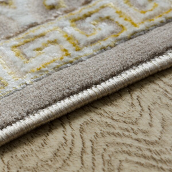 Dywany Łuszczów , Kusový koberec Bliss Z160AZ147 beige/gold, 120x170, béžová, kancelária