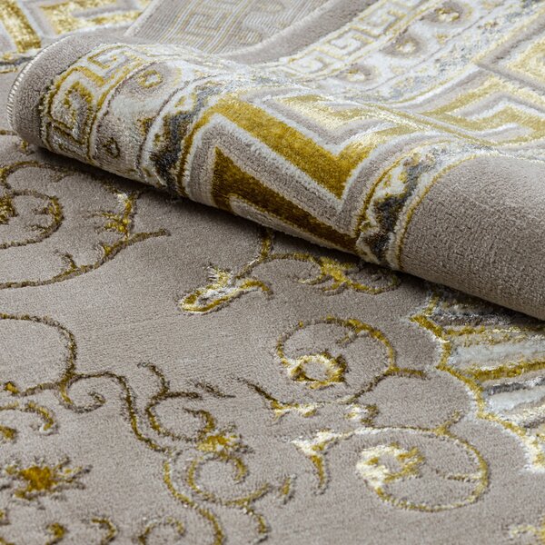 Dywany Łuszczów , Kusový koberec Bliss Z160AZ147 beige/gold, 120x170, béžová, kancelária