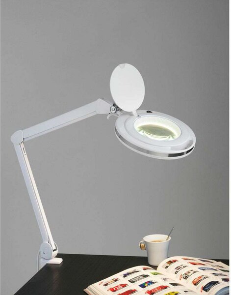 Stolové Lampa Halo Design, Biela, Pracovňa, Hliník