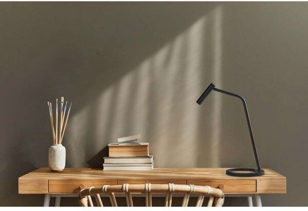 Stolové Lampa ANTIDARK, Čierna, Obývacia izba, Hliník