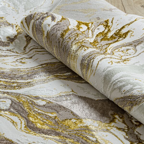 Dywany Łuszczów , Kusový koberec Bliss Z162AZ173 gold/cream, 80x150, béžová, kancelária