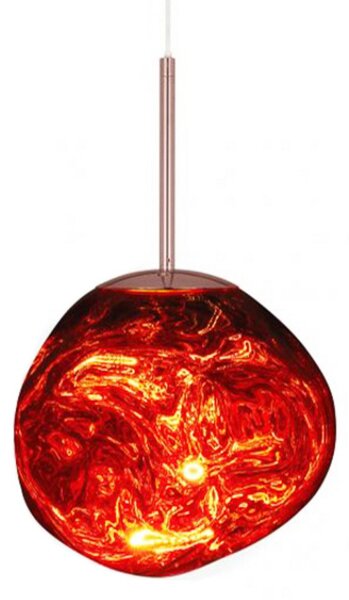 Závesné svietidlá Tom Dixon, Melt Mini, stmievateľné, Meď, Obývacia izba, Plast, Dizajnový