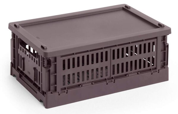 HAY Plastové veko Colour Crate Small, bordeaux