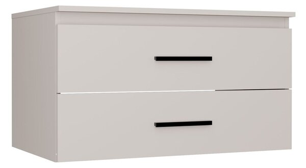 TP Living Závěsná skříňka pod umyvadlo s deskou NEL 2S 80 cm kašmírová