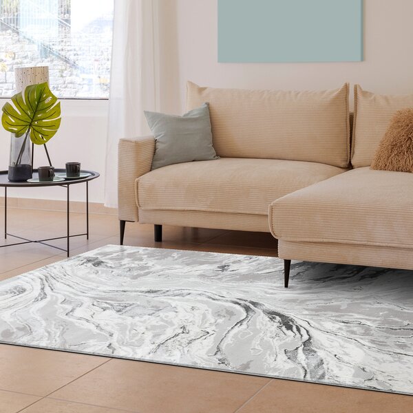 Dywany Łuszczów , Kusový koberec Bliss Z162BZ253 grey/cream, 80x150, šedá, kancelária