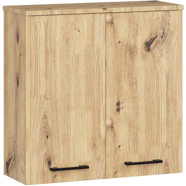 Ak furniture Závesná kúpeľňová skrinka Fin 60 cm dub artisan