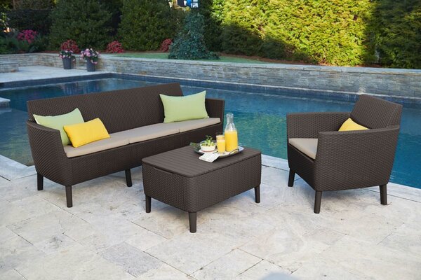 Pohovka SALOMON 3 seater sofa | hnedá