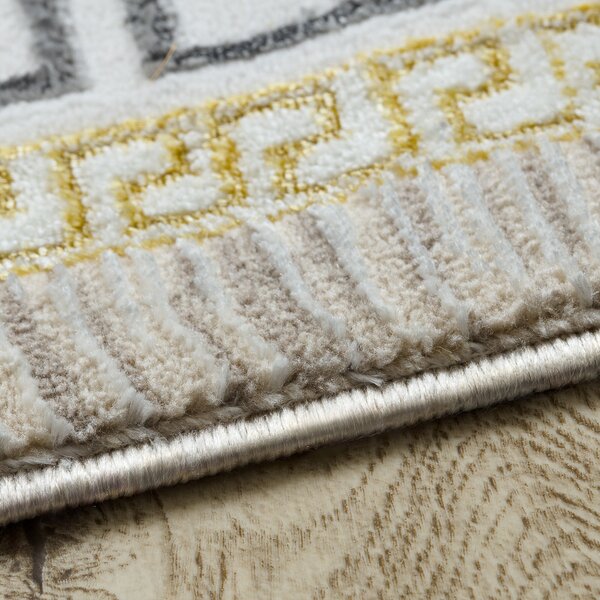 Dywany Łuszczów, Kusový koberec Bliss Z205AZ127 cream/gold, 140x190, béžová, kancelária