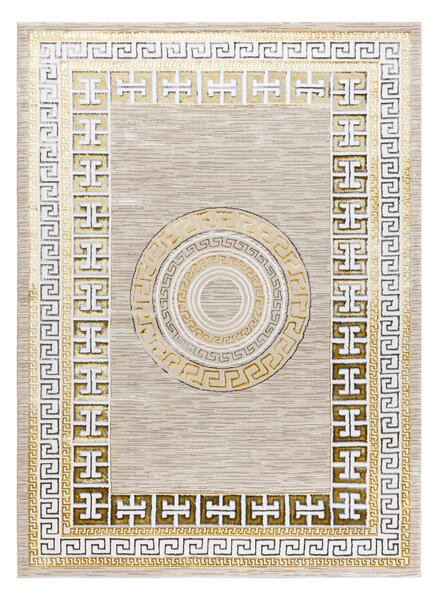Dywany Łuszczów, Kusový koberec Bliss Z205AZ127 cream/gold, 140x190, béžová, kancelária