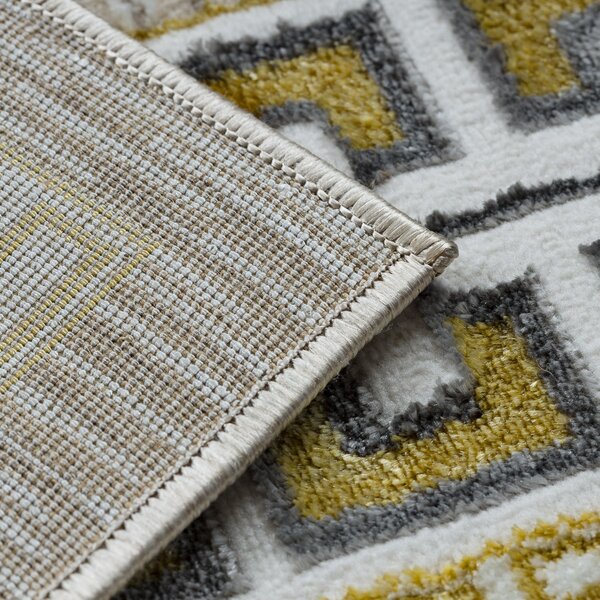 Dywany Łuszczów, Kusový koberec Bliss Z205AZ127 cream/gold, 140x190, béžová, kancelária
