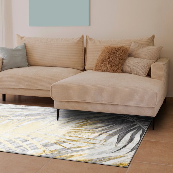 Dywany Łuszczów , Kusový koberec Bliss Z217AZ276 gold/grey, 80x150, šedá, kancelária