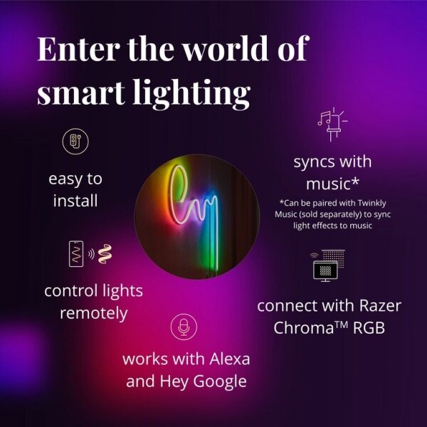 Twinkly TWFL200STW-WEU - LED RGB Stmievateľný pásik FLEX 200xLED 2 m Wi-Fi