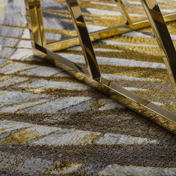 Dywany Łuszczów , Kusový koberec Bliss Z217AZ276 gold/grey, 80x150, šedá, kancelária