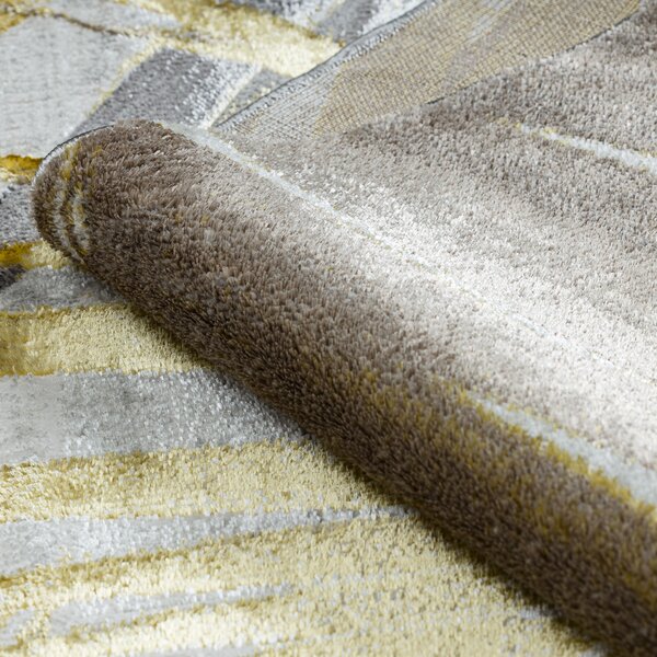 Dywany Łuszczów , Kusový koberec Bliss Z217AZ276 gold/grey, 80x150, šedá, kancelária