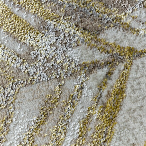 Dywany Łuszczów , Kusový koberec Bliss Z216AZ137 cream/gold, 80x150, béžová, kancelária
