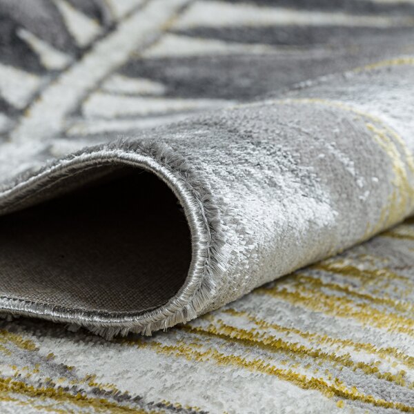 Dywany Łuszczów , Kusový koberec Bliss Z217AZ276 gold/grey, 80x150, šedá, kancelária
