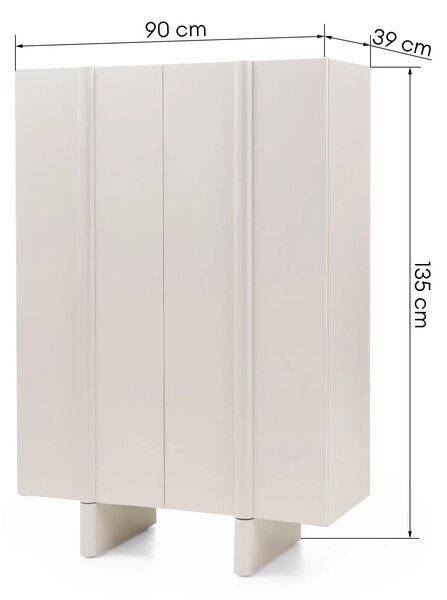 Hector Komoda Moss 90 cm kašmírová