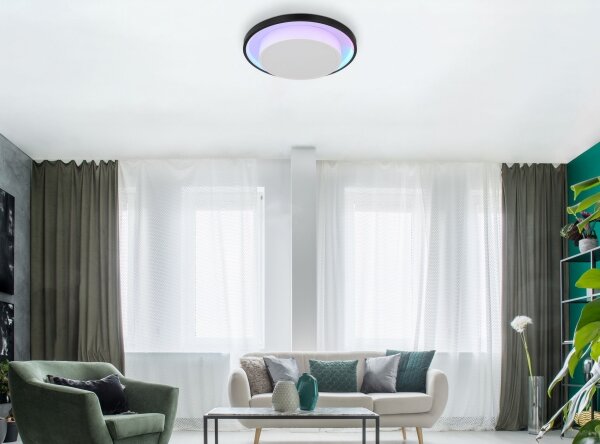 Globo 41390-21 - LED RGBW Stmievateľné stropné svietidlo MORGAN LED/21W/230V + DO