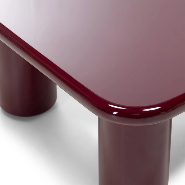 Hector Konferenčný stolík Cherry 70 cm vínový/čerešňový