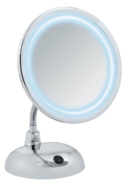 WENKO LED stojace kozmetické zrkadlo STYLE chróm 28x18x12 cm
