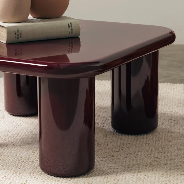 Hector Konferenčný stolík Cherry 70 cm vínový/čerešňový