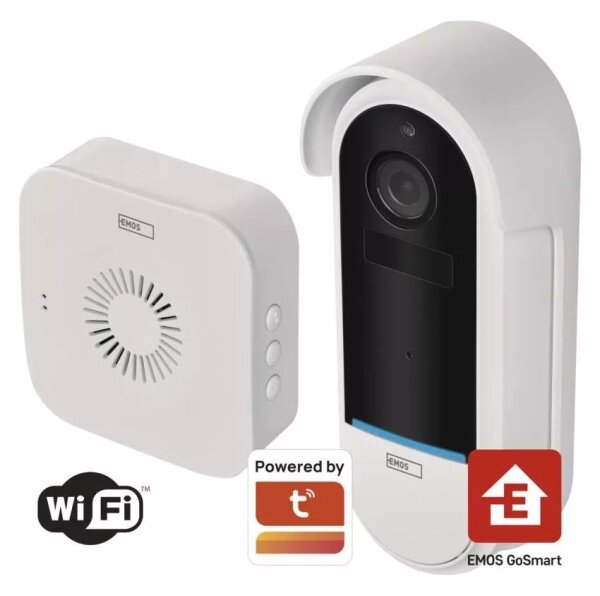 Bezdrôtový videozvonec GoSmart 5V 3xAA IP65 Wi-Fi s pohybovým senzorom Tuya