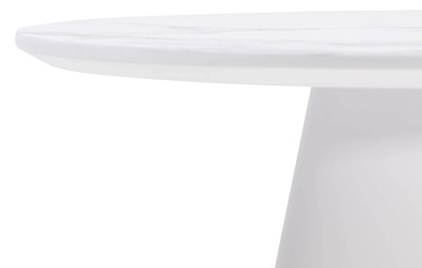 Hector Konferenčný stolík Margos 46 cm biely/mramor I