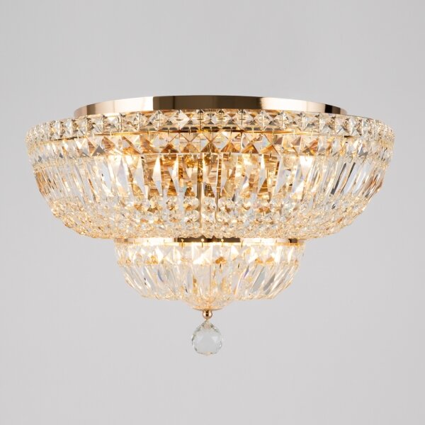 Maytoni DIA100-CL-12-G - Stropné svietidlo BASFOR 12xE14/60W/230V zlatá