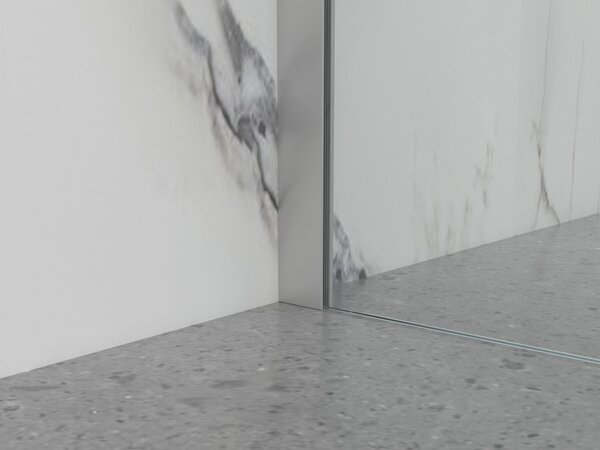 Erga Paris, sprchová zástena Walk-In 30x200 cm, 8mm číre sklo, brúsená oceľ, ERG-V02-PARIS-030x200-CL-BS