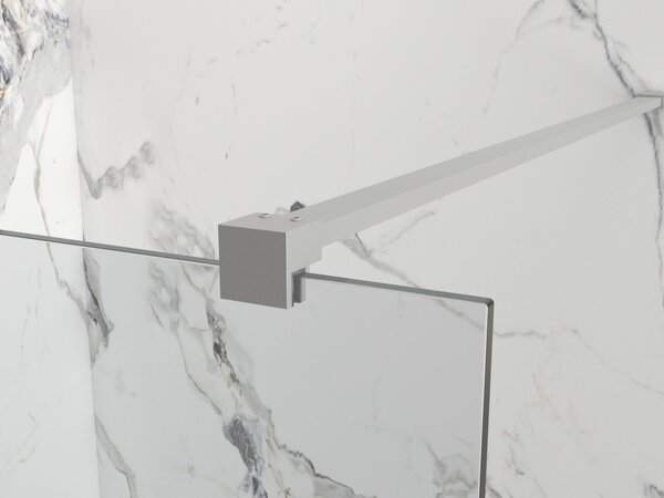 Erga Paris, sprchová zástena Walk-In 30x200 cm, 8mm číre sklo, brúsená oceľ, ERG-V02-PARIS-030x200-CL-BS