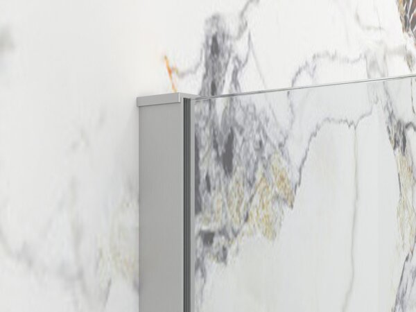 Erga Paris, sprchová zástena Walk-In 30x200 cm, 8mm číre sklo, brúsená oceľ, ERG-V02-PARIS-030x200-CL-BS