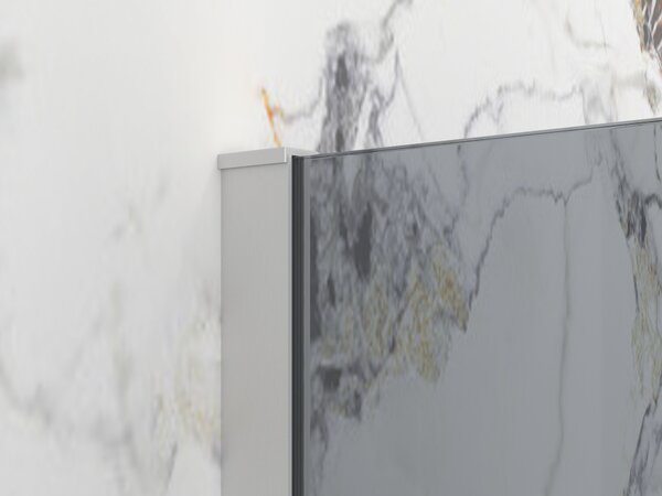 Erga Paris, sprchová zástena Walk-In 30x200 cm, 8mm šedé sklo, brúsená oceľ, ERG-V02-PARIS-030x200-GR-BS