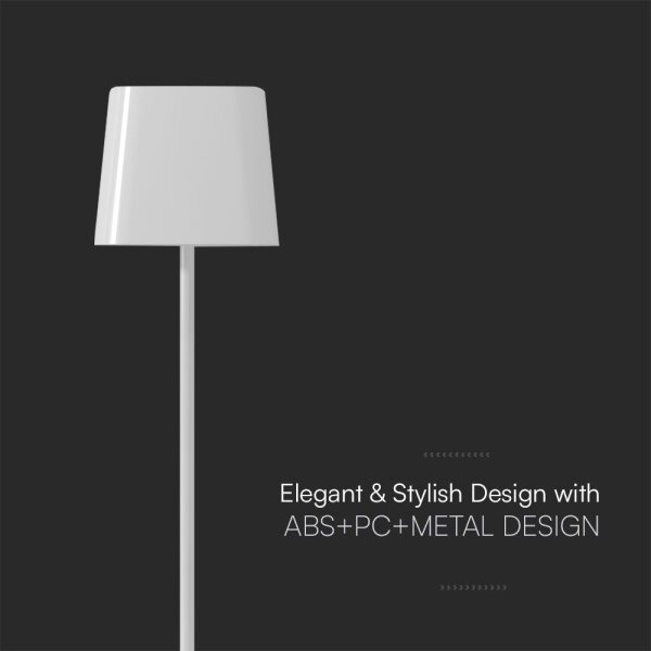 LED Solárna magnetická stolná lampa LED/5W/5V 3000-6000K 3600 mAh IP65 biela