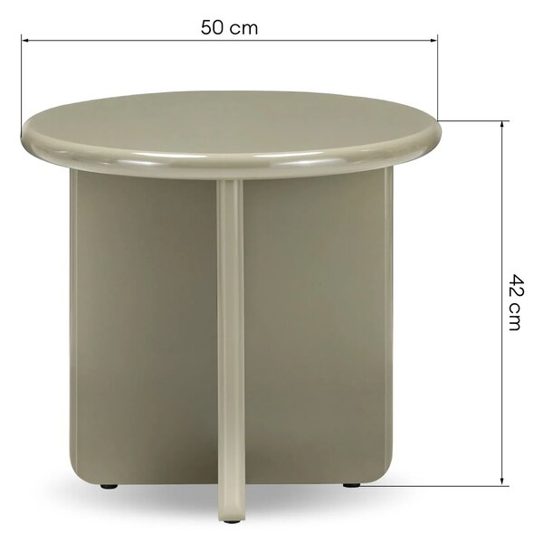 Hector Konferenčný stolík Vivid 50 cm olivový